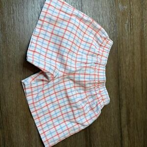 TBBC Shefield Shorts plaid blue orange size 12-18M